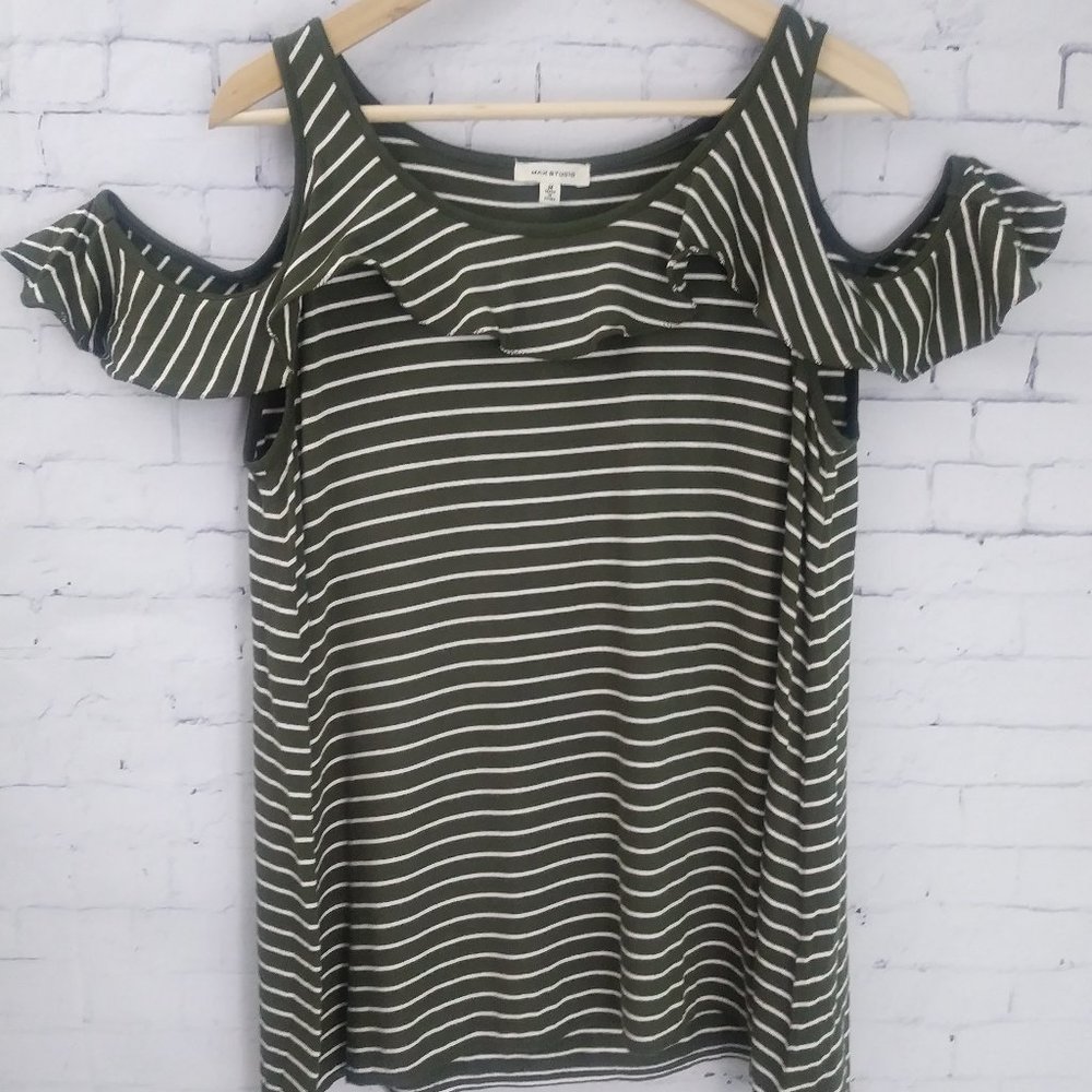 Max Studio Cold Shoulder Blouse Size:M
